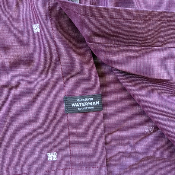 NEW Quiksilver Waterman Collection Button Up Shirt - Picture 4 of 12